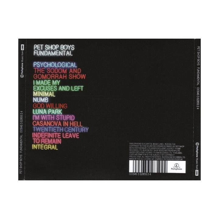 PET SHOP BOYS - FUNDAMENTAL - 1CD