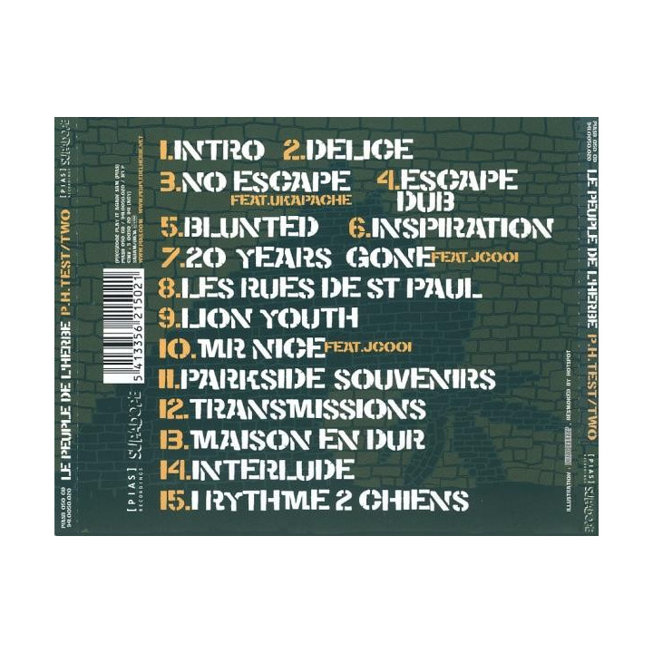 LE/CD   - P.H.TEST/TWO - 1CD
