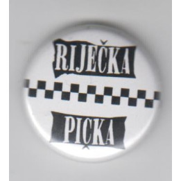 Let3 - Riječka pička - white  - Badge