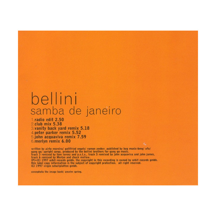 BELLINI - SAMBA DE JANEIRO - 1CD