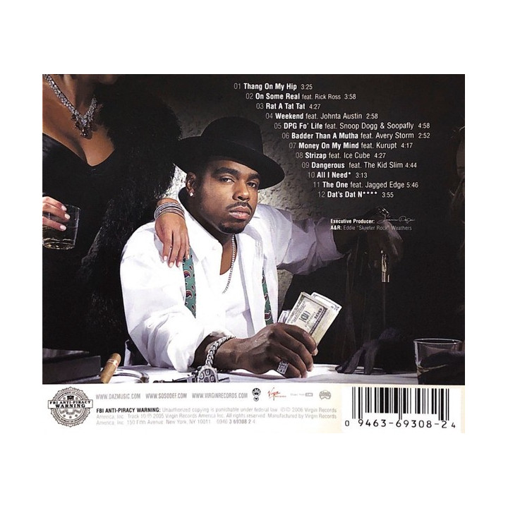 DAZ  - SO SO GANGSTA - 1CD