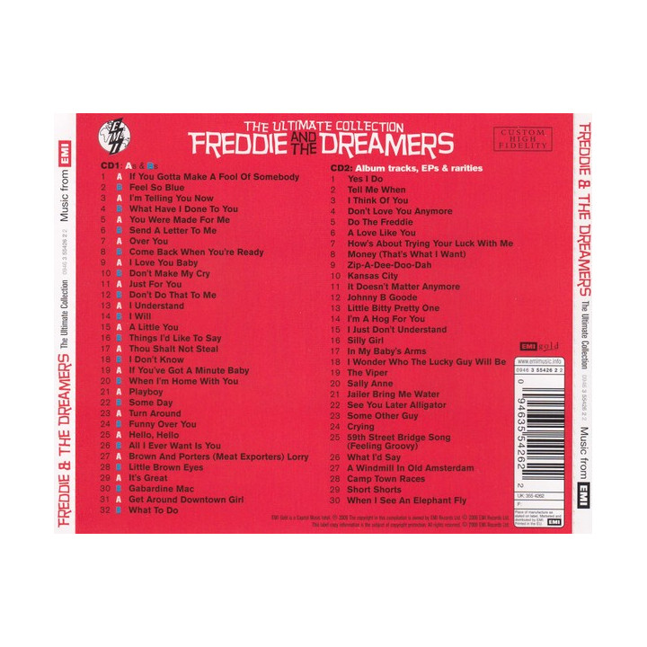 FREDDIE AND THE DREAMERS  - THE ULTIMATE COLLECTION - 2CD