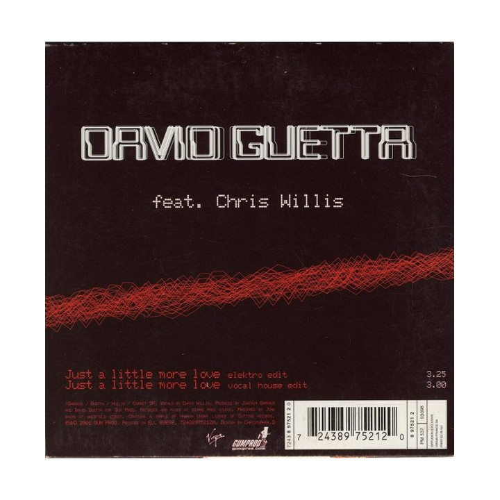 GUETTA,DAVID - JUST A LITTLE MORE LOVE - 1CD