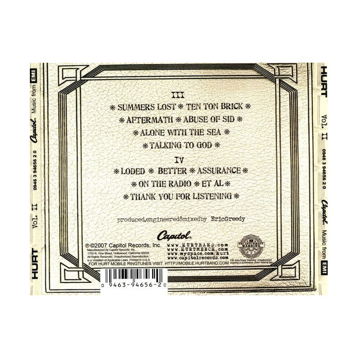 HURT - VOL. II - 1CD