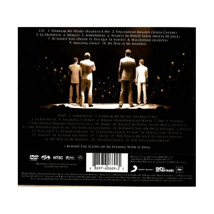 IL DIVO - AN EVENING WITH IL DIVO - CD/DVD