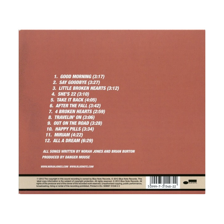 JONES NORAH - LITTLE BROKEN HEARTS - 1CD