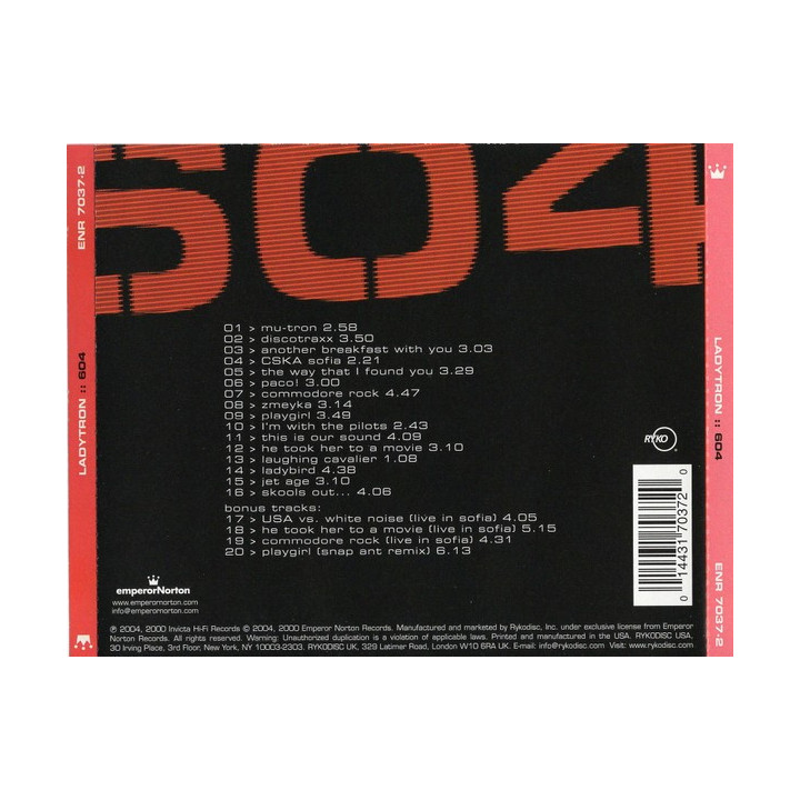 LADYTRON - 604 - 1CD