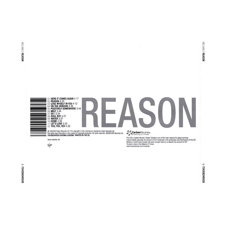 MELANIE C - REASON - 1CD