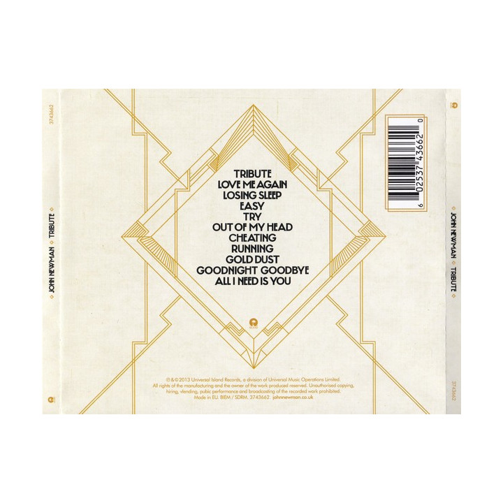NEWMAN JOHN - TRIBUTE - 1CD