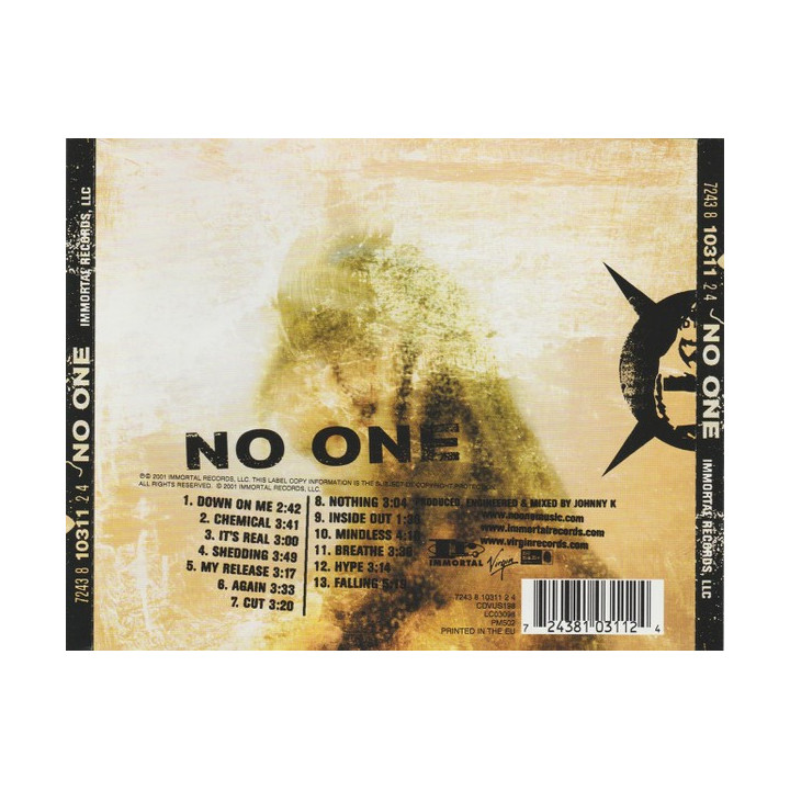 NO ONE - NO ONE - 1CD