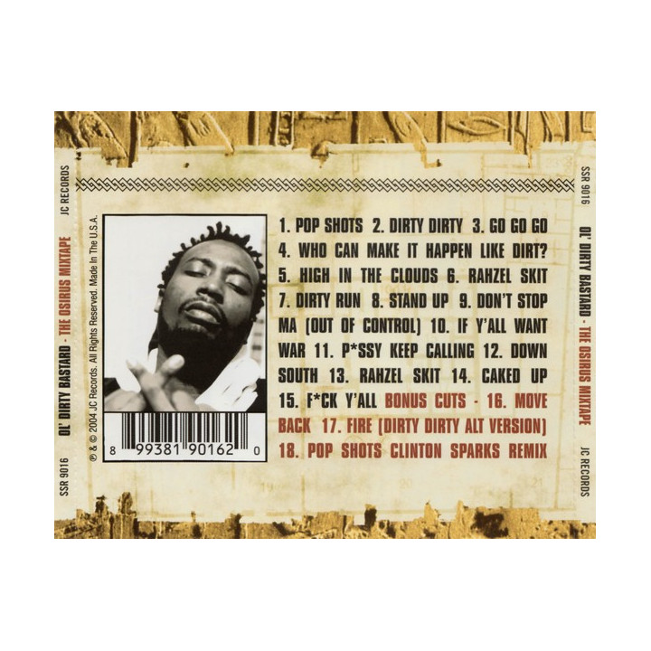 OL'DRTY BASTARD CD - THE OSIRUS MIXTAPE CD - 1CD