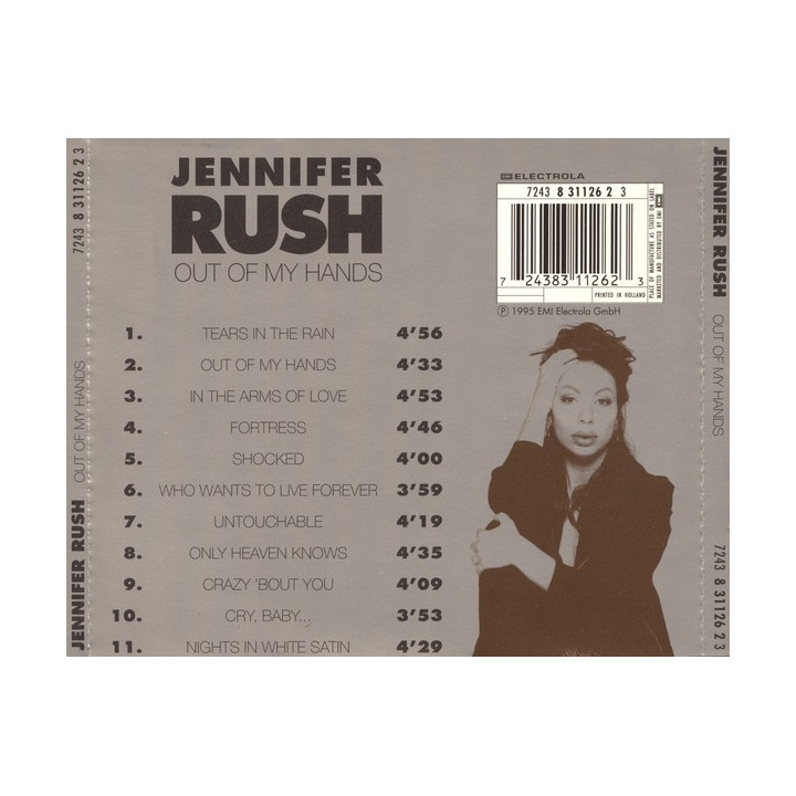 RUSH,JENNIFER - OUT OF MY HANDS - 1CD