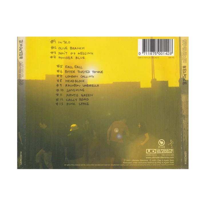 SPEEKA CD - BESPOKE - 1CD