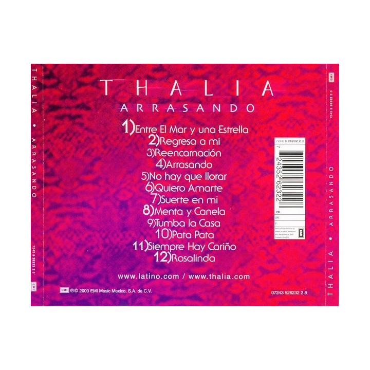THALIA - ARRASANDO - 1CD