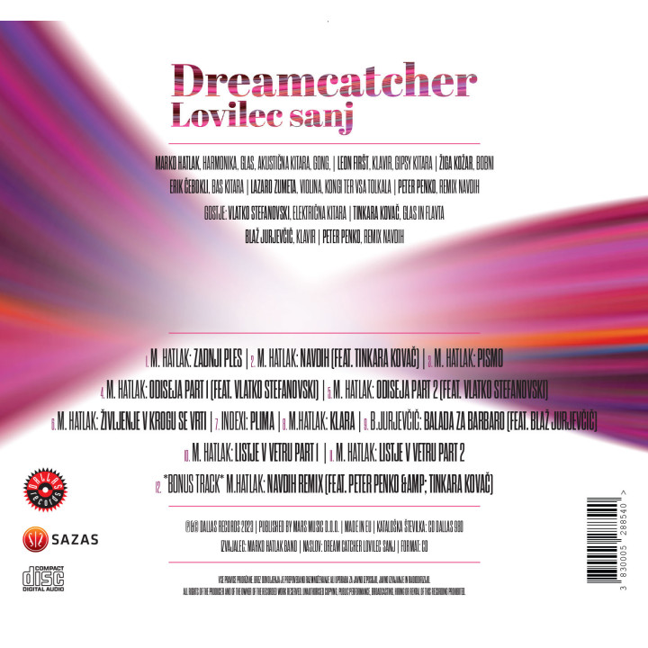 MARKO HATLAK - DREAMCATCHER / LOVILEC SANJ - 1CD