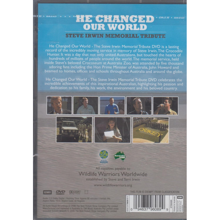 VA-STEVE IRWIN MEMORIAL TRIBUTE - HE CHANGED OUR WORLD