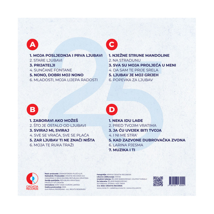 Tereza Kesovija – 25 Greatest Hits - 2LP