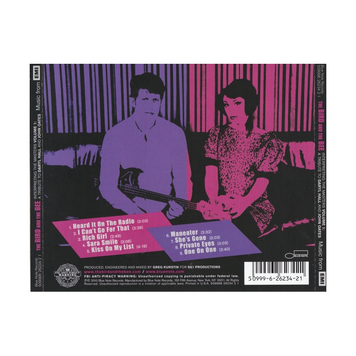 THE BIRD AND THE BEE - INTERPRETING THE MASTERS VOLUME 1 - CD