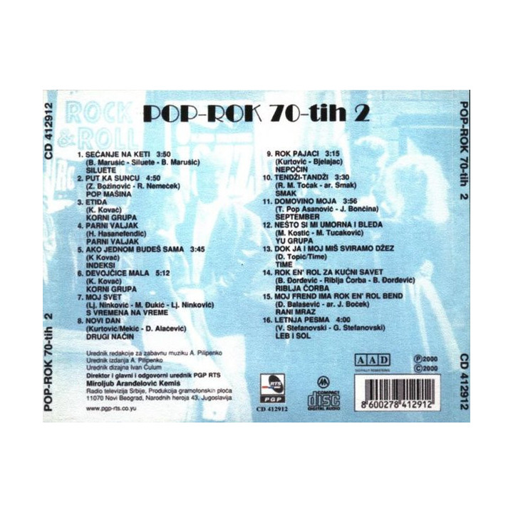 VA-POP ROCK 70-TIH - POP ROCK 70-TIH VOL.2 - CD