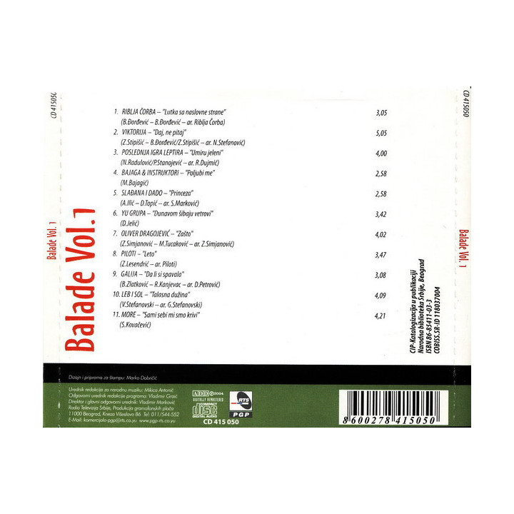 VA-BALADE - BALADE VOL.1 - CD