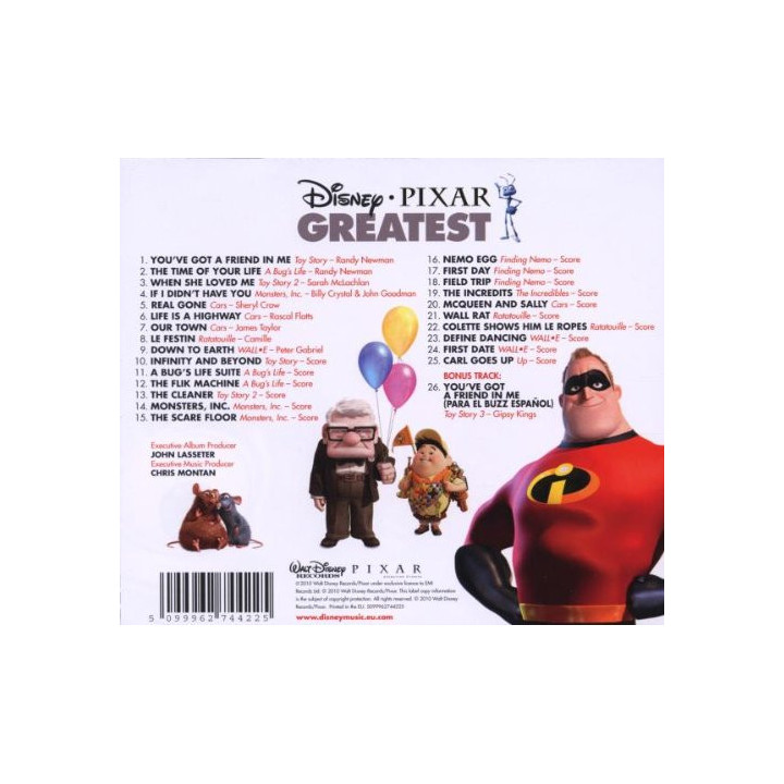 PIXAR GREATEST - CD