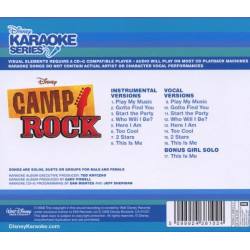 KARAOKE SERIES CAMP ROCK - CD